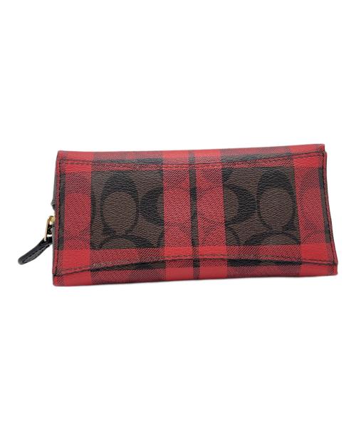 COACH（コーチ）COACH (コーチ) コスメポーチ レッドの古着・服飾アイテム