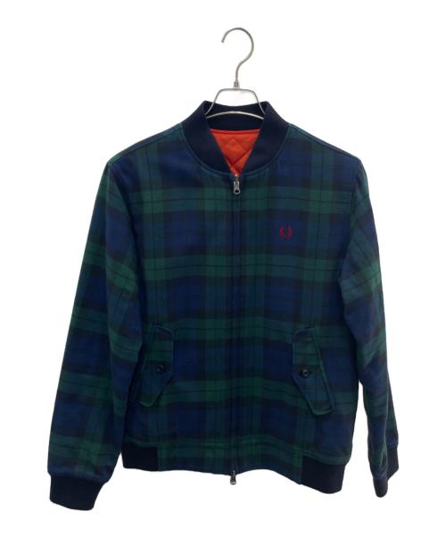 FRED PERRY（フレッドペリー）FRED PERRY (フレッドペリー) リバーシブルブルゾン グリーン サイズ:Mの古着・服飾アイテム