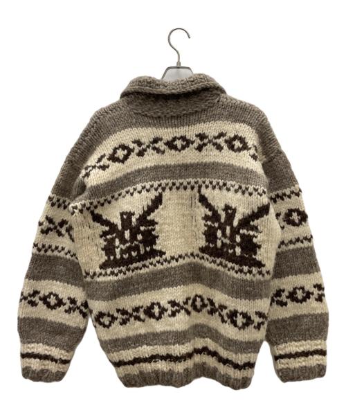 COWICHAN INDIAN（カウチンインディアン）COWICHAN INDIAN (カウチンインディアン) 厚手カーディガン ベージュ サイズ:Fの古着・服飾アイテム
