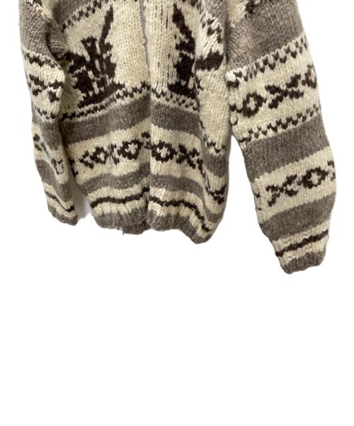 COWICHAN INDIAN（カウチンインディアン）COWICHAN INDIAN (カウチンインディアン) 厚手カーディガン ベージュ サイズ:Fの古着・服飾アイテム
