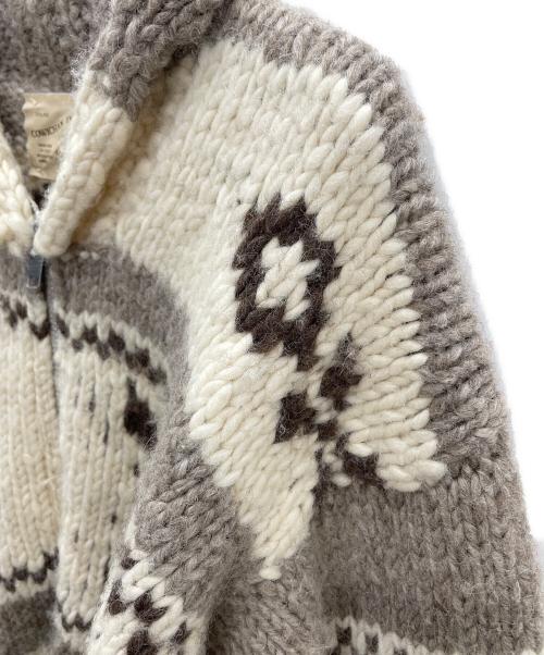 COWICHAN INDIAN（カウチンインディアン）COWICHAN INDIAN (カウチンインディアン) 厚手カーディガン ベージュ サイズ:Fの古着・服飾アイテム