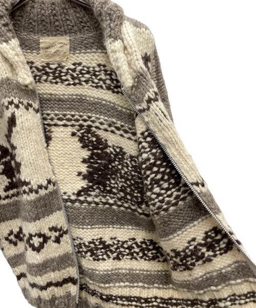COWICHAN INDIAN（カウチンインディアン）COWICHAN INDIAN (カウチンインディアン) 厚手カーディガン ベージュ サイズ:Fの古着・服飾アイテム