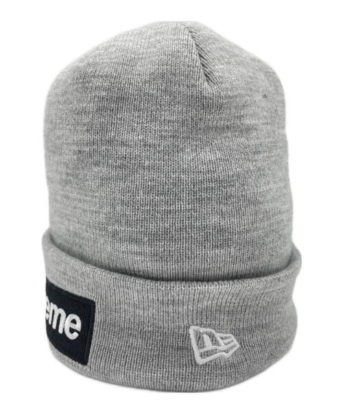 New Era（ニューエラ）New Era (ニューエラ) SUPREME (シュプリーム) ニット帽 グレーの古着・服飾アイテム