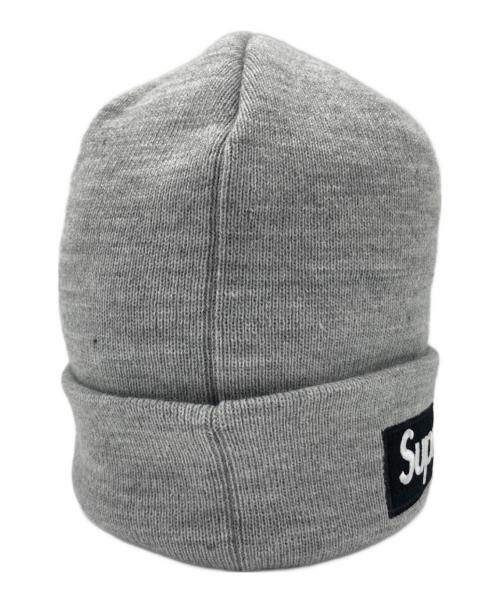 New Era（ニューエラ）New Era (ニューエラ) SUPREME (シュプリーム) ニット帽 グレーの古着・服飾アイテム