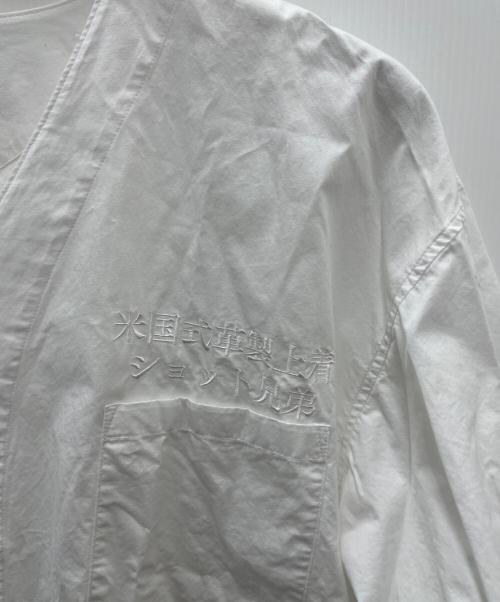 Schott（ショット）Schott (ショット) 半袖シャツ ホワイト サイズ:XLの古着・服飾アイテム