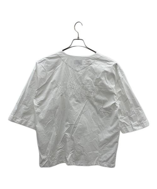 Schott（ショット）Schott (ショット) 半袖シャツ ホワイト サイズ:XLの古着・服飾アイテム