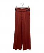 UNITED TOKYOユナイテッドトーキョー）の古着「リネンライクワイドストレートパンツ」｜ブラウン