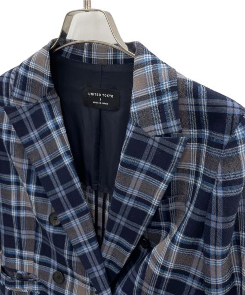 UNITED TOKYO（ユナイテッドトーキョー）UNITED TOKYO (ユナイテッドトーキョー) ダブルジャケット ネイビー サイズ:2の古着・服飾アイテム