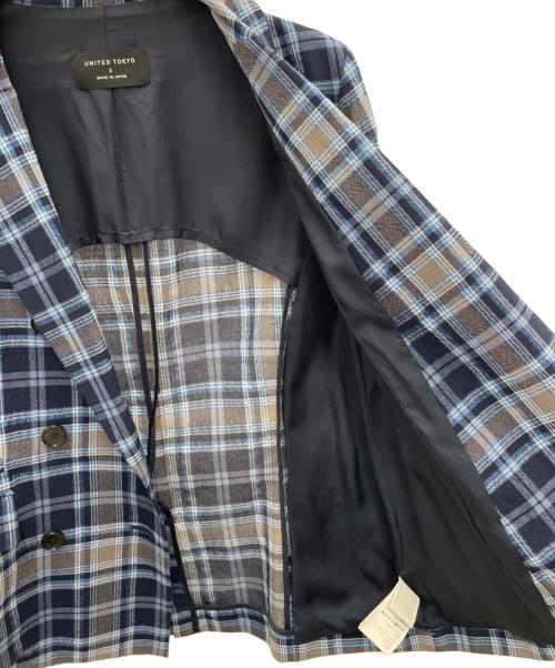 UNITED TOKYO（ユナイテッドトーキョー）UNITED TOKYO (ユナイテッドトーキョー) ダブルジャケット ネイビー サイズ:2の古着・服飾アイテム