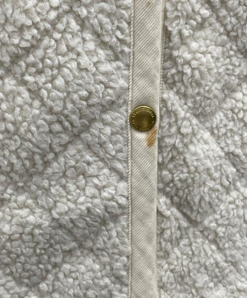 Traditional Weatherwear（トラディショナルウェザーウェア）Traditional Weatherwear (トラディショナルウェザーウェア) キルティングボアコート アイボリー×ブラウン サイズ:不明の古着・服飾アイテム