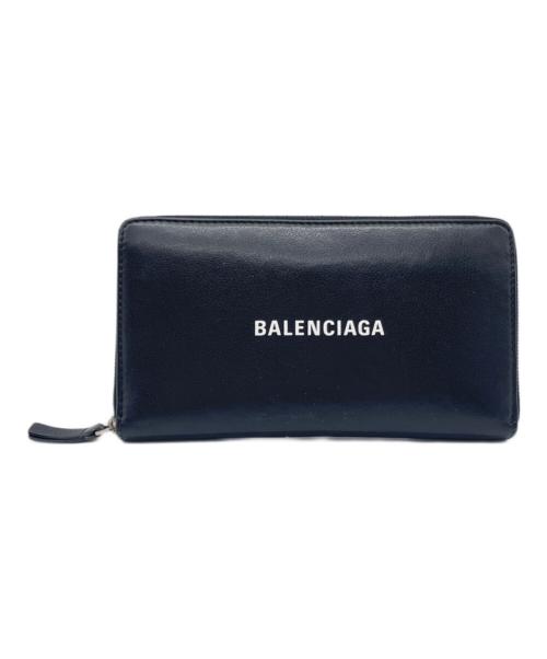 BALENCIAGA（バレンシアガ）BALENCIAGA (バレンシアガ) ラウンドジップ長財布 ブラックの古着・服飾アイテム