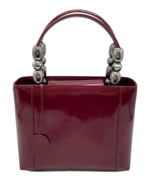 Christian Dior（クリスチャン ディオール）Christian Dior (クリスチャン ディオール) ハンドバッグ レッドの古着・服飾アイテム