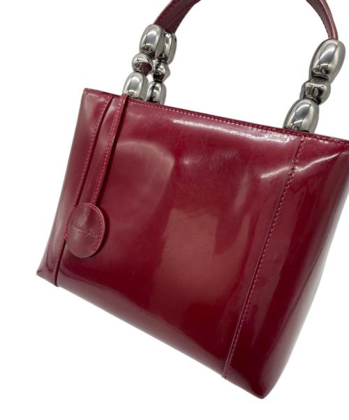 Christian Dior（クリスチャン ディオール）Christian Dior (クリスチャン ディオール) ハンドバッグ レッドの古着・服飾アイテム