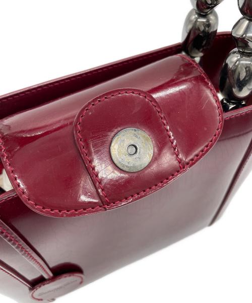 Christian Dior（クリスチャン ディオール）Christian Dior (クリスチャン ディオール) ハンドバッグ レッドの古着・服飾アイテム