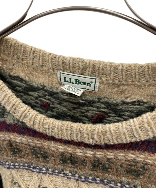 L.L.Bean（エルエルビーン）L.L.Bean (エルエルビーン) 厚手ニット カーキ サイズ:LGの古着・服飾アイテム
