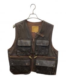 kakadu（カカドゥ）の古着「オイルドフィッシングベスト」｜ブラウン