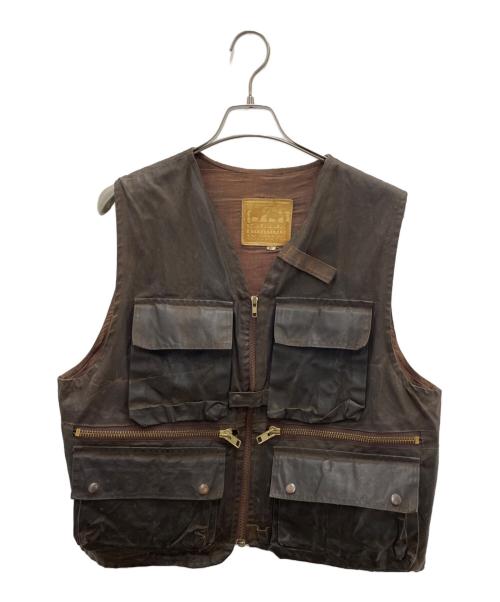 kakadu（カカドゥ）kakadu (カカドゥ) オイルドフィッシングベスト ブラウン サイズ:XLの古着・服飾アイテム