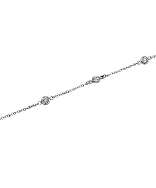 TIFFANY & Co.（ティファニー）TIFFANY & Co. (ティファニー) ダイヤモンドバイ ザ ヤードブレスレット 60099275 サイズ:16cmの古着・服飾アイテム