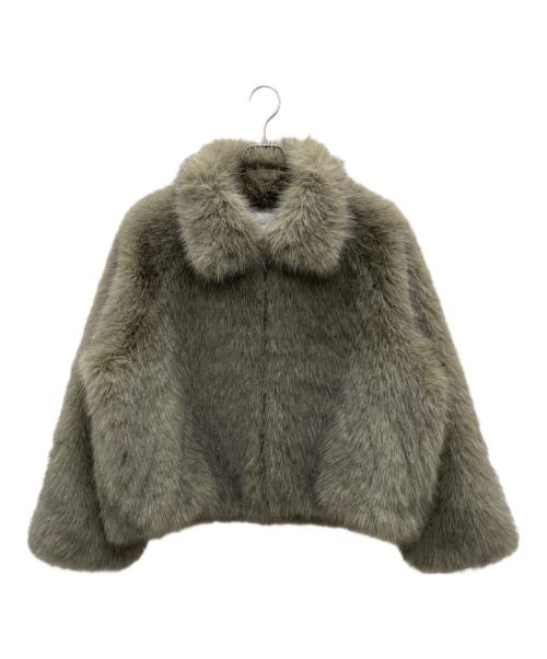 MURUA（ムルーア）MURUA (ムルーア) フェイクファーブルゾン ブラウン サイズ:Freeの古着・服飾アイテム