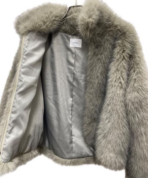 MURUA（ムルーア）MURUA (ムルーア) フェイクファーブルゾン ブラウン サイズ:Freeの古着・服飾アイテム