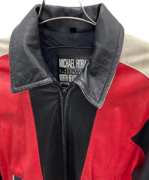 MICHAEL HOBAN（マイケルホーバン）MICHAEL HOBAN (マイケルホーバン) レザージャケット マルチカラー サイズ:36の古着・服飾アイテム