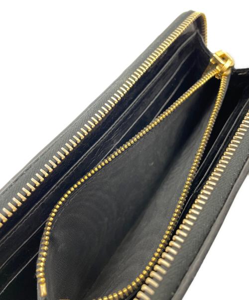 MIU MIU（ミュウミュウ）MIU MIU (ミュウミュウ) L字ファスナー長財布 ブラックの古着・服飾アイテム