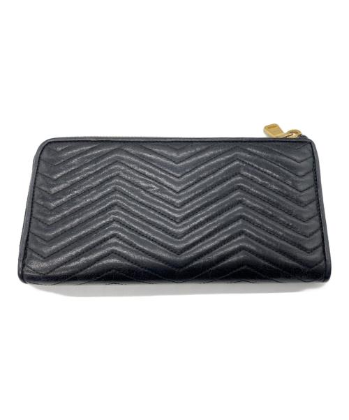 MIU MIU（ミュウミュウ）MIU MIU (ミュウミュウ) L字ファスナー長財布 ブラックの古着・服飾アイテム