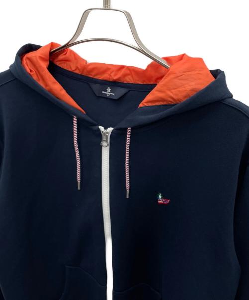 MUNSING WEAR（マンシングウェア）MUNSING WEAR (マンシングウェア) ジップパーカー ネイビー サイズ:LLの古着・服飾アイテム