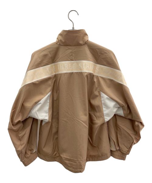 adidas（アディダス）adidas (アディダス) ワーディング ルーズフィット ウーブンジャケット ベージュ サイズ:Mの古着・服飾アイテム