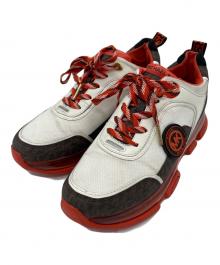 MICHAEL KORS（マイケル・コース）の古着「スニーカー」｜ホワイト×ブラウン×オレンジ