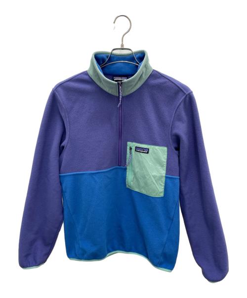 Patagonia（パタゴニア）Patagonia (パタゴニア) マイクロディニ 1/2ジップフリース バイオレット×ブルー サイズ:Sの古着・服飾アイテム