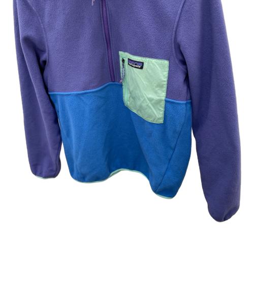 Patagonia（パタゴニア）Patagonia (パタゴニア) マイクロディニ 1/2ジップフリース バイオレット×ブルー サイズ:Sの古着・服飾アイテム