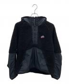 NIKEナイキ）の古着「ハーフジップフーディジャケット」｜ブラック