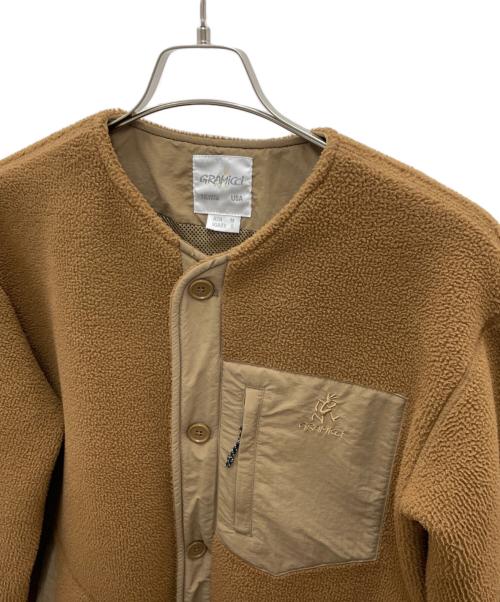 GRAMICCI（グラミチ）GRAMICCI (グラミチ) ボアフリースコート ブラウン サイズ:Mの古着・服飾アイテム
