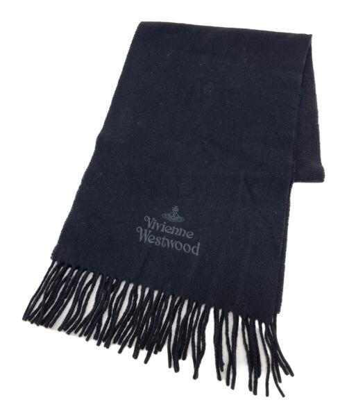Vivienne Westwood（ヴィヴィアンウエストウッド）Vivienne Westwood (ヴィヴィアンウエストウッド) マフラー ブラックの古着・服飾アイテム