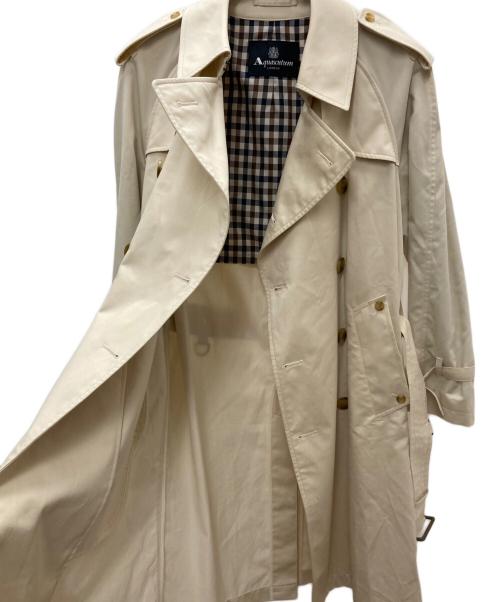 Aquascutum（アクアスキュータム）Aquascutum (アクアスキュータム) トレンチコート ベージュ サイズ:36の古着・服飾アイテム