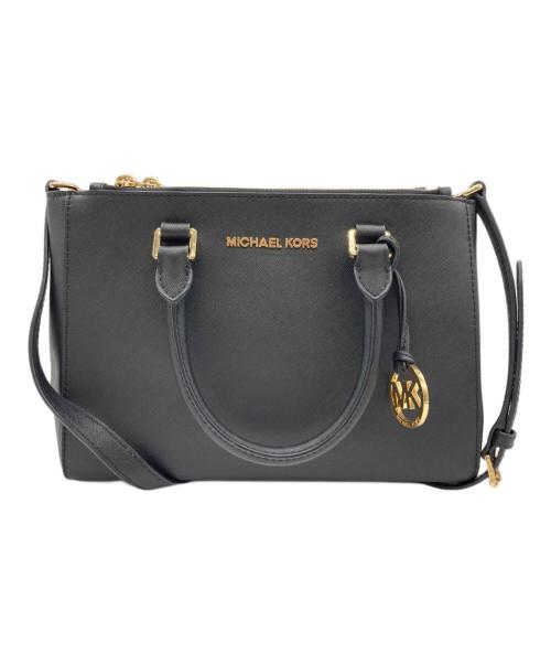 MICHAEL KORS（マイケル・コース）MICHAEL KORS (マイケル・コース) 2WAYショルダーバッグ ブラックの古着・服飾アイテム