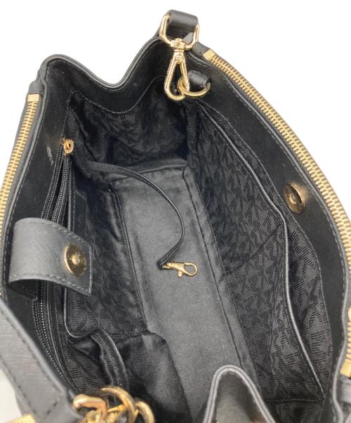 MICHAEL KORS（マイケル・コース）MICHAEL KORS (マイケル・コース) 2WAYショルダーバッグ ブラックの古着・服飾アイテム