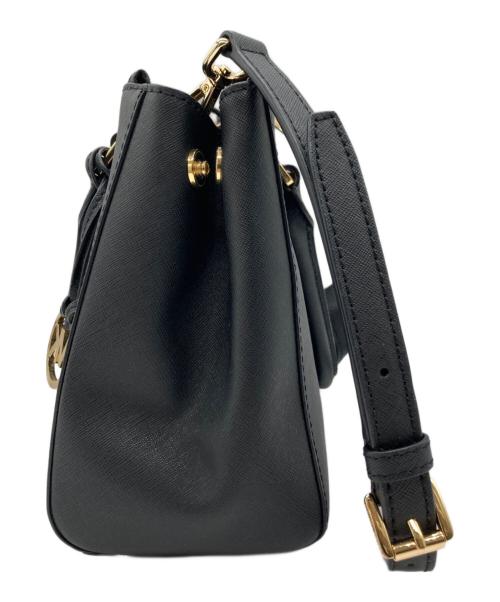MICHAEL KORS（マイケル・コース）MICHAEL KORS (マイケル・コース) 2WAYショルダーバッグ ブラックの古着・服飾アイテム