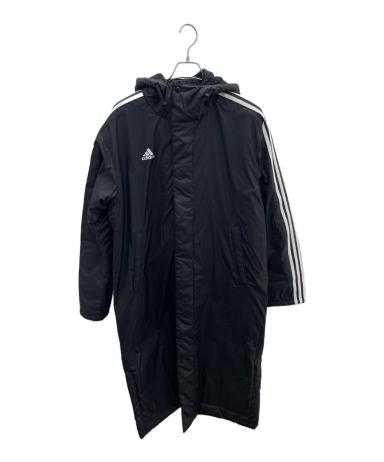 中古・古着通販】adidas (アディダス) ベンチコート ブラック サイズ