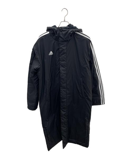adidas（アディダス）adidas (アディダス) ベンチコート ブラック サイズ:XLの古着・服飾アイテム