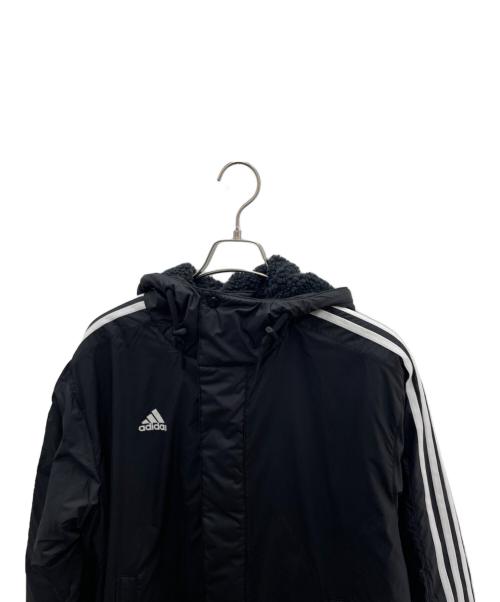 adidas（アディダス）adidas (アディダス) ベンチコート ブラック サイズ:XLの古着・服飾アイテム