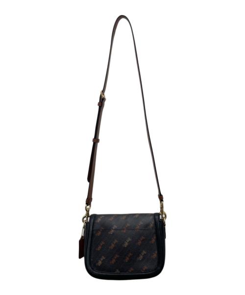 COACH（コーチ）COACH (コーチ) ショルダーバッグ ブラック×ブラウンの古着・服飾アイテム