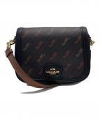 COACHコーチ）の古着「ショルダーバッグ」｜ブラック×ブラウン