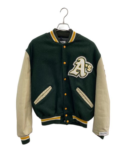 DeLong（デロング）DeLong (デロング) スタジャン グリーン サイズ:44の古着・服飾アイテム