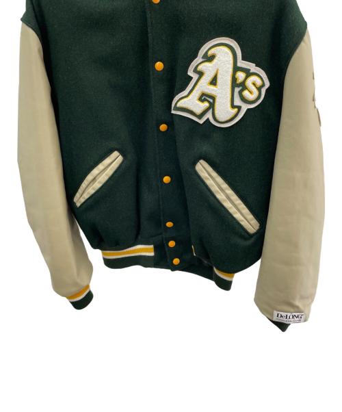 DeLong（デロング）DeLong (デロング) スタジャン グリーン サイズ:44の古着・服飾アイテム