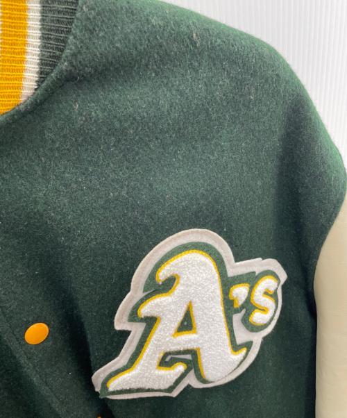 DeLong（デロング）DeLong (デロング) スタジャン グリーン サイズ:44の古着・服飾アイテム