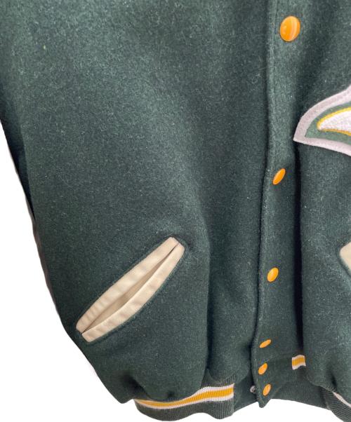 DeLong（デロング）DeLong (デロング) スタジャン グリーン サイズ:44の古着・服飾アイテム