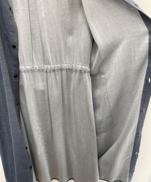 plantation（プランテーション）plantation (プランテーション) 長袖ワンピース ネイビー サイズ:Mの古着・服飾アイテム
