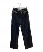 Fano Studiosファノ ストゥディオズ）の古着「デニムパンツ」｜ブラック